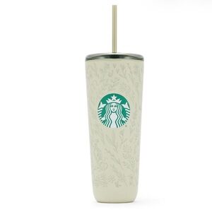 Starbucks Ivory Tumbler with Green Logo